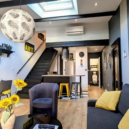 Duplex Calme En Centre-ville Avec Climatisation Et Parking Gratuit *
