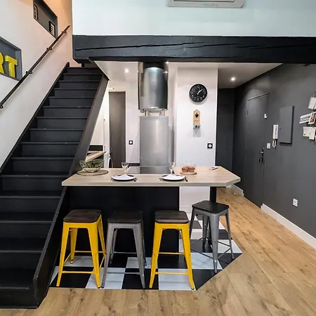 Apartament Duplex Calme En Centre-ville Avec Climatisation Et Parking Gratuit