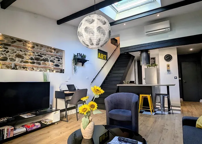 Grand Duplex - Parking Prive - Centre - Calme